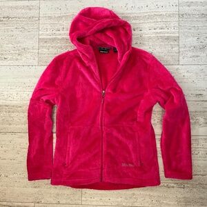 Marmot Osito women’s XL silken fleece Pink hooded jacket coat